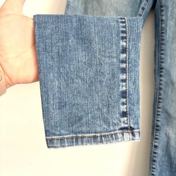 Bevy Flog Ronit Denim Blue Jean Pull-On Pants Button Fly Women’s Size 24 - Picture 5 of 9